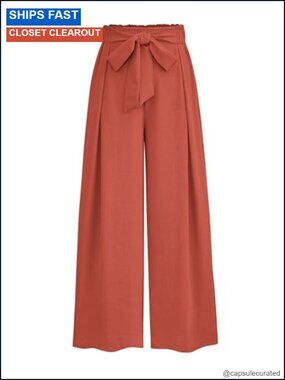 PRETTYGARDEN Wide Leg Palazzo Work Dress Pants High Waisted Pull On
